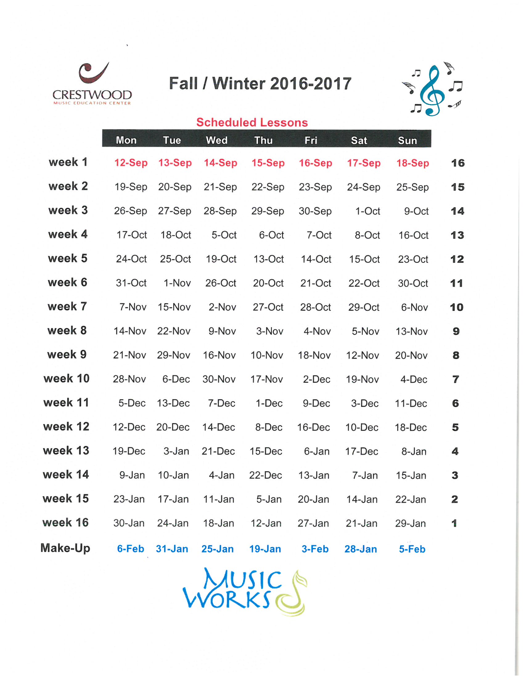Fall Winter Sessions 2016-2017